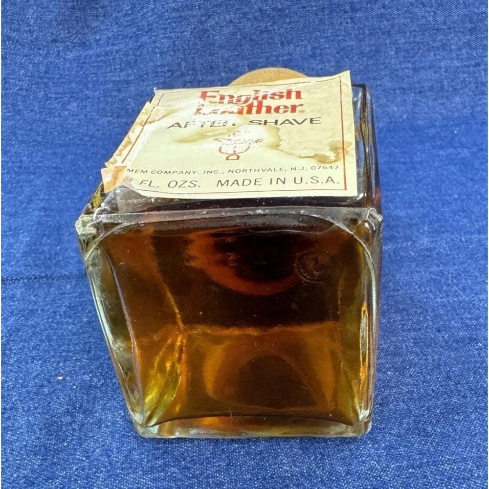 VTG New Original MEM English Leather Aftershave 8 oz Large Bottle Made in USA